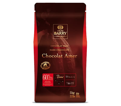 Cacao Barry Dark Chocolate; Chocolat Amer 5 Kg