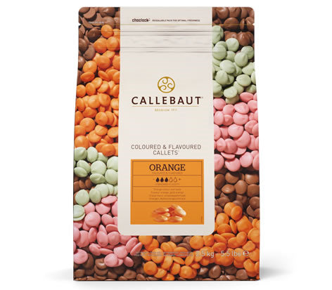 Callebaut Orange Flavoured White Chocolate 2.5kg