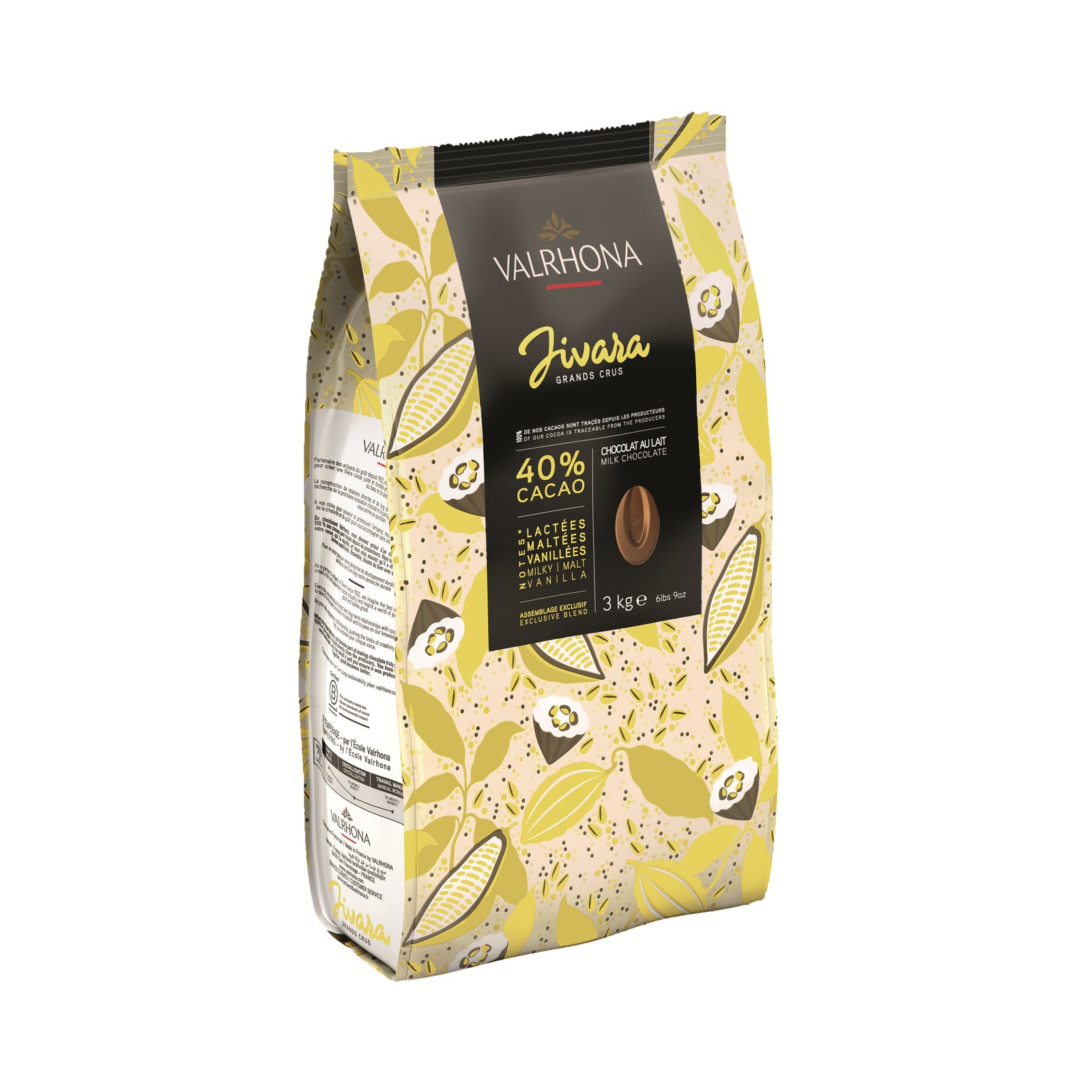 Valrhona Grand Cru Milk Chocolate; Jivara Lactee 3 Kg