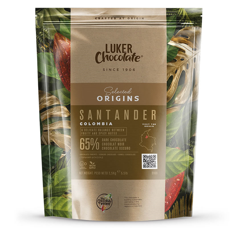 Luker Chocolate Selected Origins; Dark Chocolate; Santander 2.5 Kg