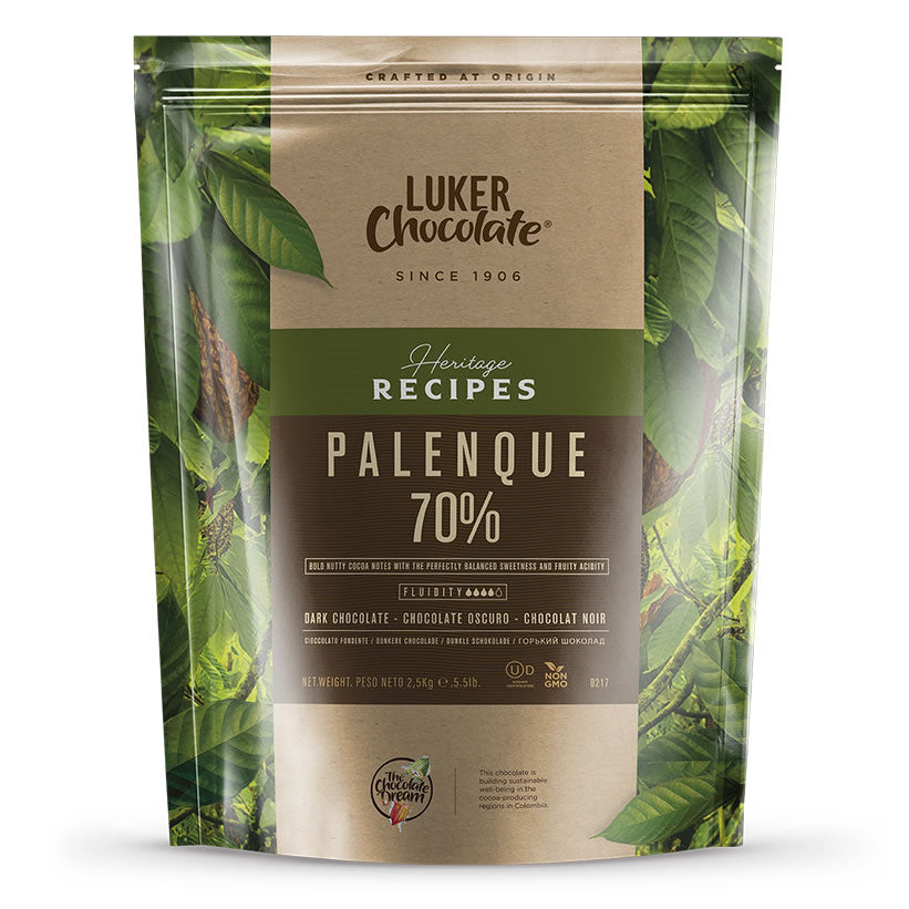 Luker Chocolate Heritage Recipes; Dark Chocolate; Palenque 2.5 Kg