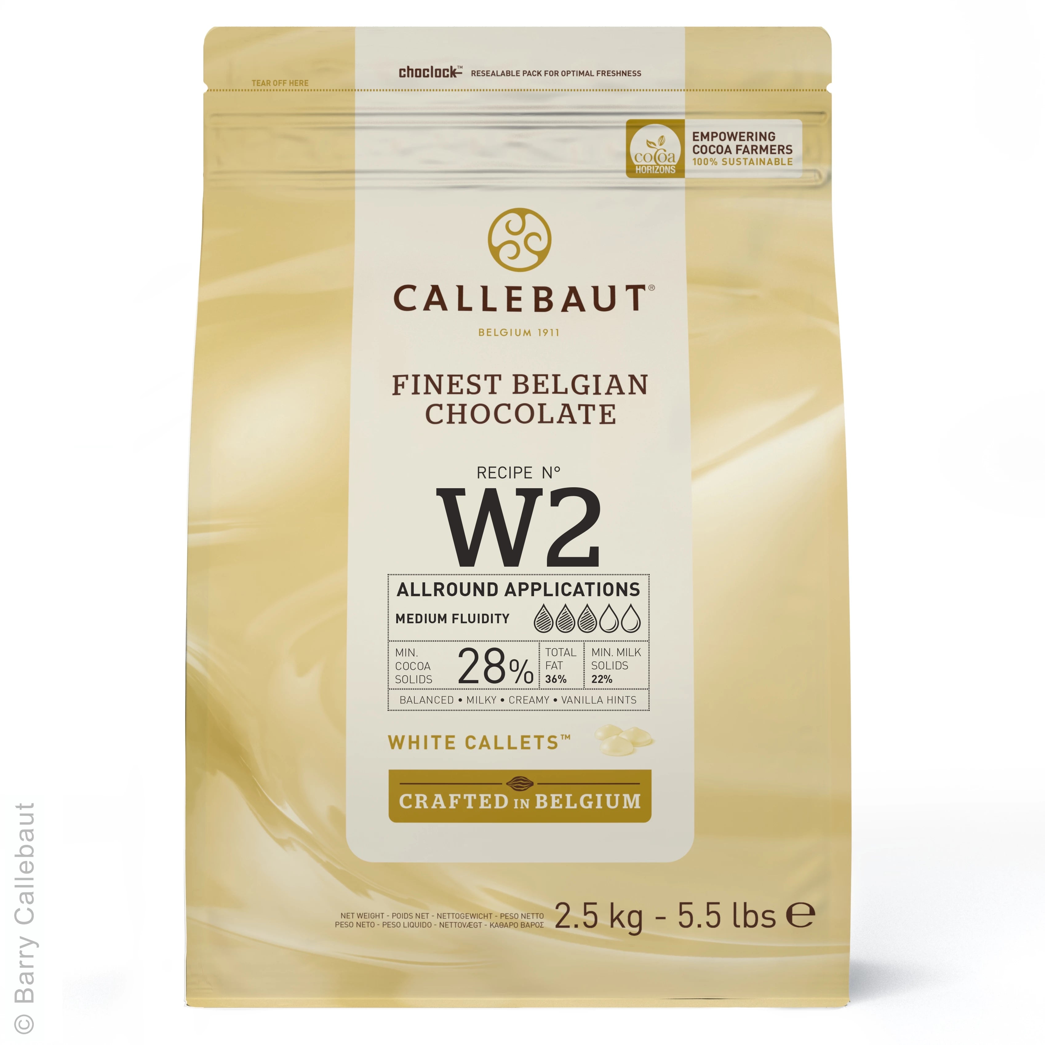 Callebaut White Chocolate; W2