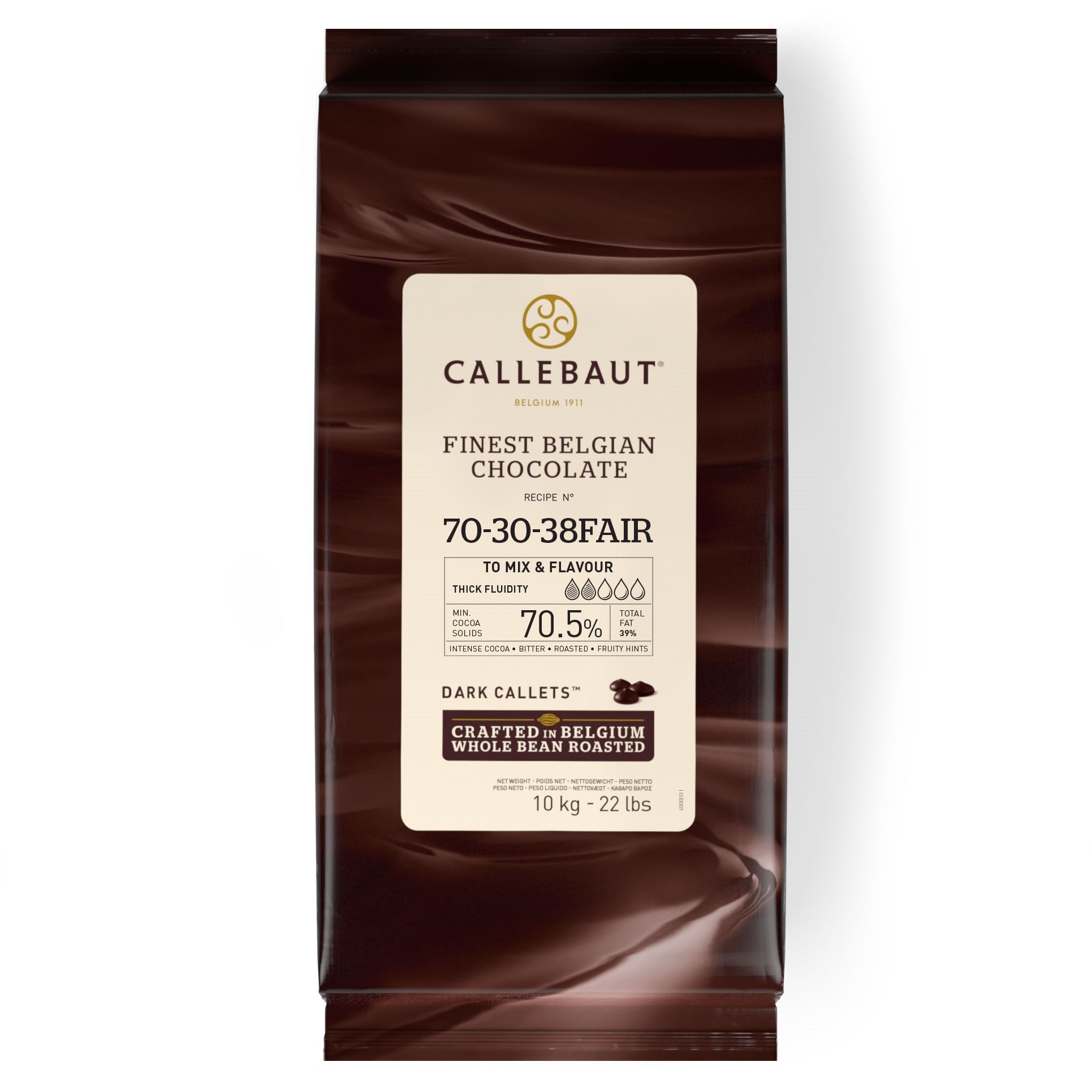 Callebaut Fairtrade Dark Chocolate 10 Kg