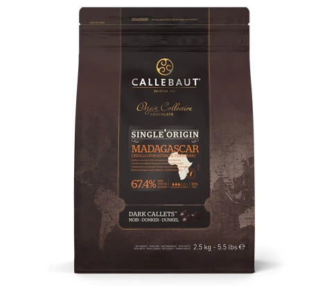 Callebaut Origin Chocolate; Dark; Madagascar 2.5 Kg