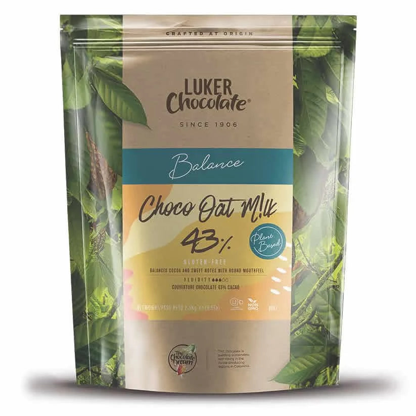 Luker Chocolate Choco Oat Milk; Milk Chocolate Alternative 2.5 Kg